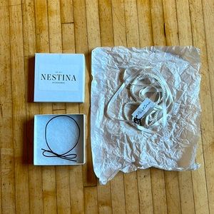 Nestina at BHLDN Ivory Silk and Pearl Bridal Belt